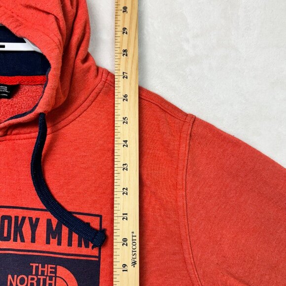 The North Face Hoodie Great Smoky Mtn 66 Long Sleeve Red Pullover Men's Size S - Picture 11 of 16